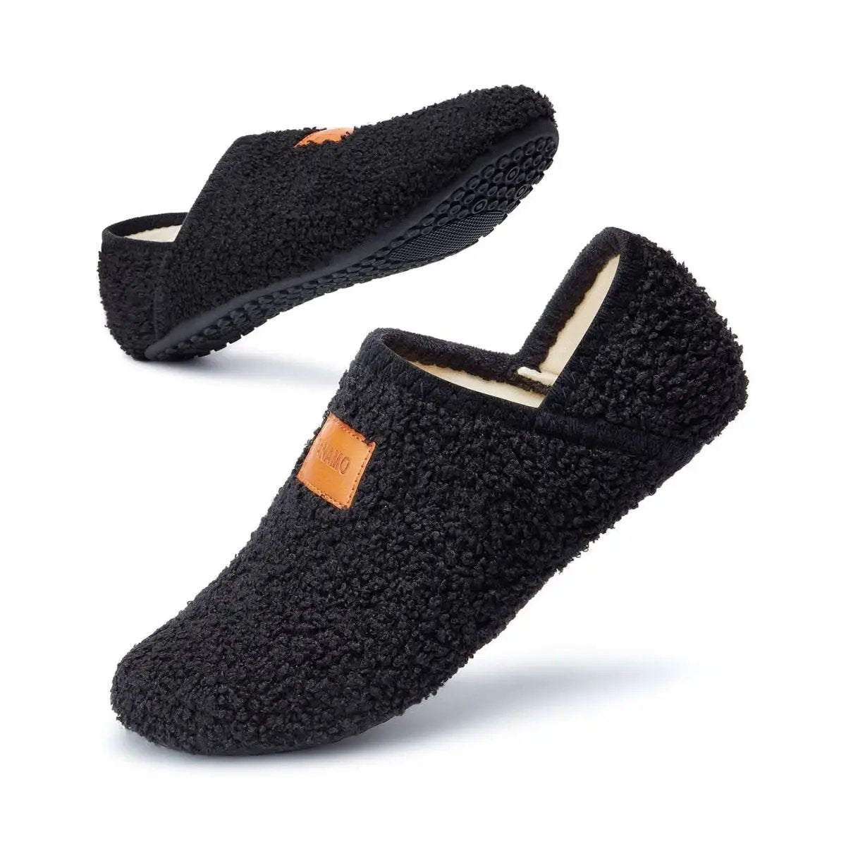 House Slippers for Women Men Indoor Barefoot Slippers Socks Furry Slip on House Shoes Cozy Comfy Slippers for Home Bedroom Travel Yoga - Love Salve